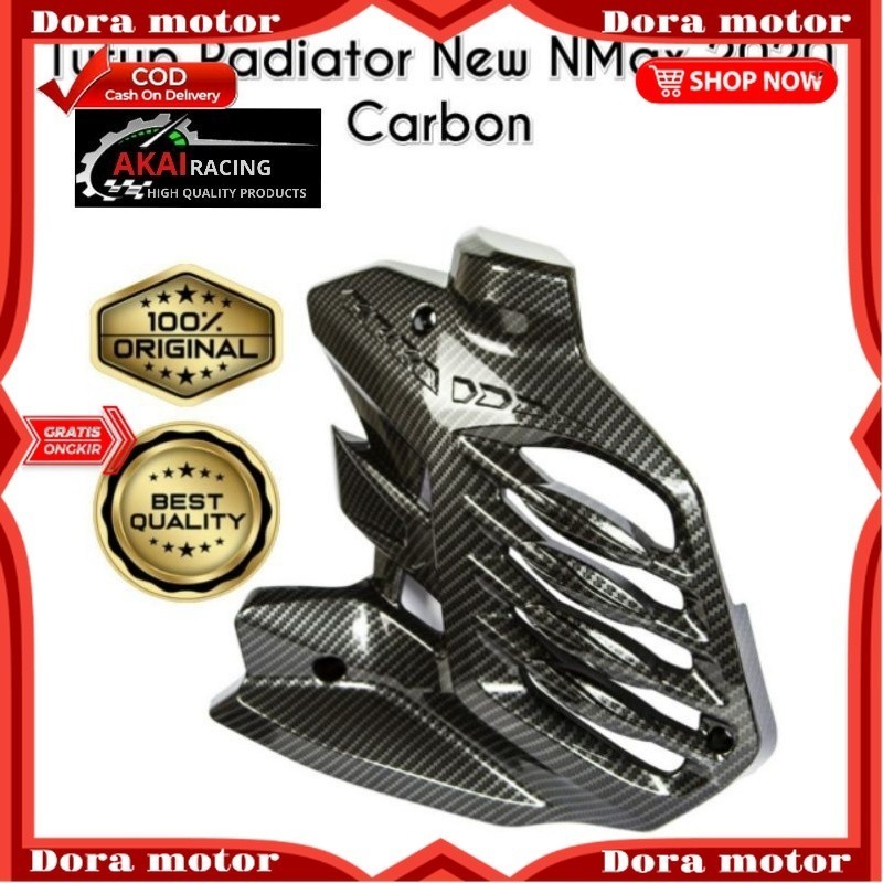 COVER RADIATOR CARBON NMAX NEW 2020 2021 PART. TUTUP #RADIATOR / TUTUP KIPAS NMAX KARBON Akai Racing