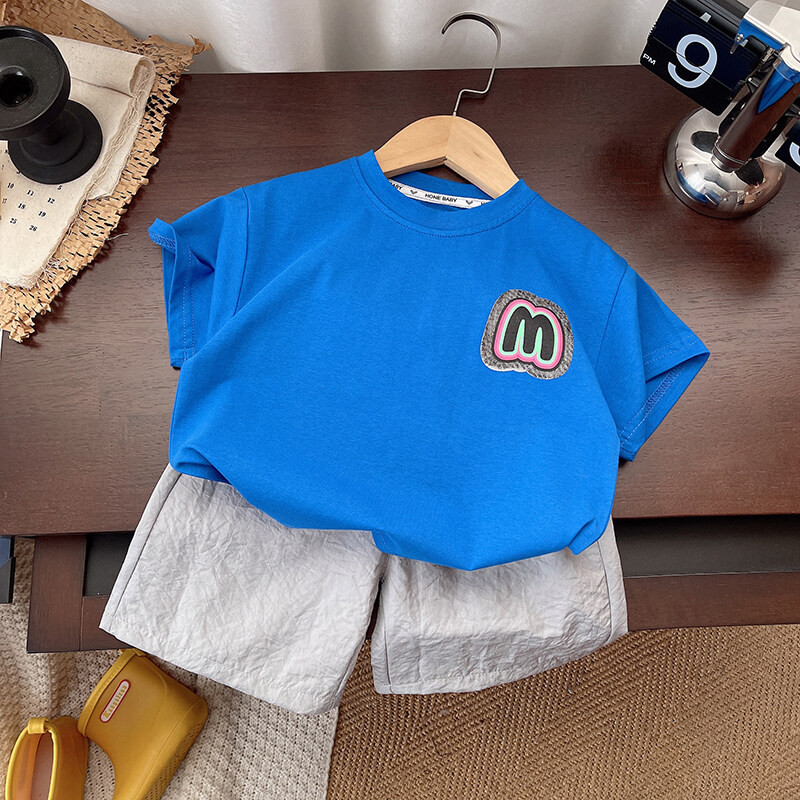 Baju setelan anak laki laki Gaya Korea kapas fashion setelan jas bayi laki laki 1-5 tahun baju anak 