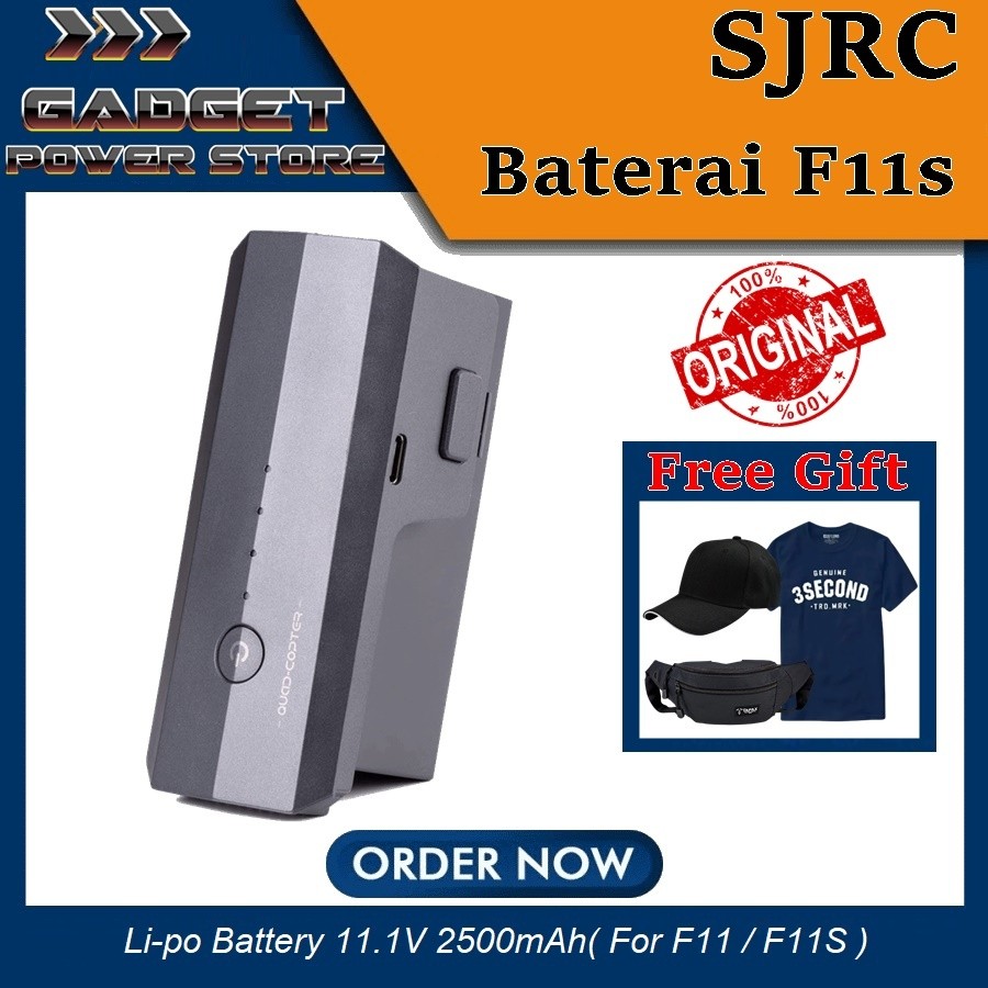 SJRC F11 4k Pro Drone Lipo Battery 11.1V 2500mAH - F11