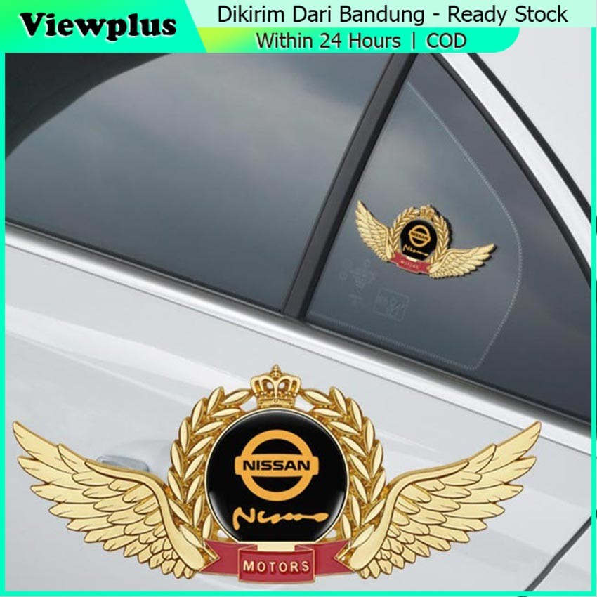 Emblem Nissan Logo Mobil Emblem Sticker Mobil Sayap Logo Limited Editon Timbul 3D Aksesoris Mobil St