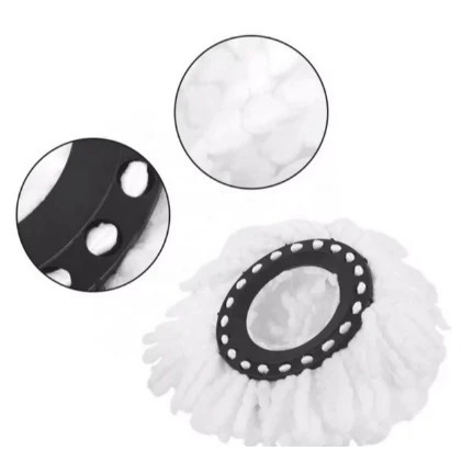 Refil Kain Pel Lantai Spin Mop Bulat Kain Pel Ultra Mop Super Pel Putar Otomatis