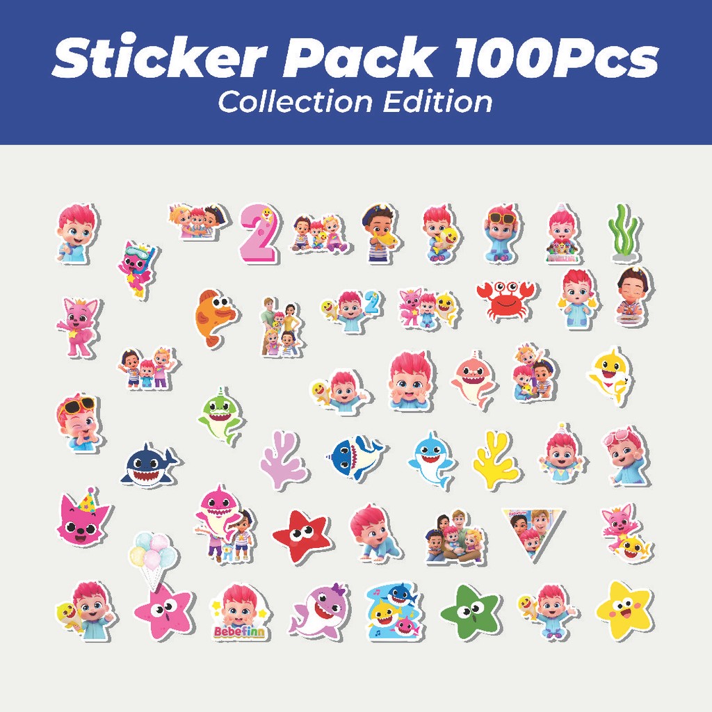 

Hot Stiker Animasi BEBEFINN Lucu Anti Air Stikers Berperekat Waterproof Sticker Decal Buat Motor Helm Buku Journal Koper Casing HP Laptop Botol Minum