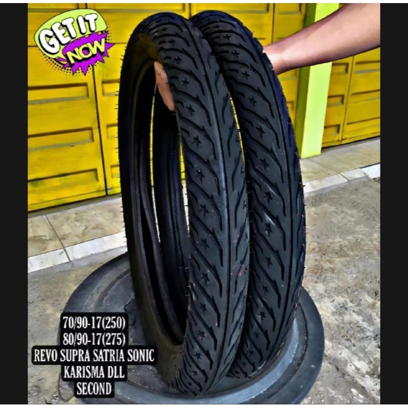 Ban motor bebek IRC sepasang Karisma,Sonik,Supra,Revo,Vega dll