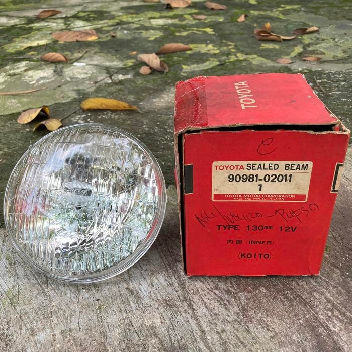 Sealed Beam No 1 Lampu Depan 12V 37.5W 2 Kaki Corolla KE70 DX Corona RT81 RT100 RT104 RT116 Celica R