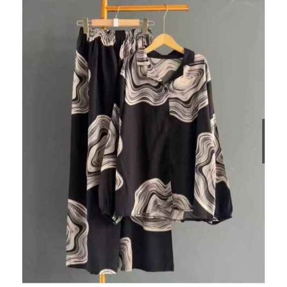 FERNISTYLE One set Jumbo / Setelan Rayon Jumbo / Setelan Wanita Jumbo / tunik Jumbo / Stelan wanita 