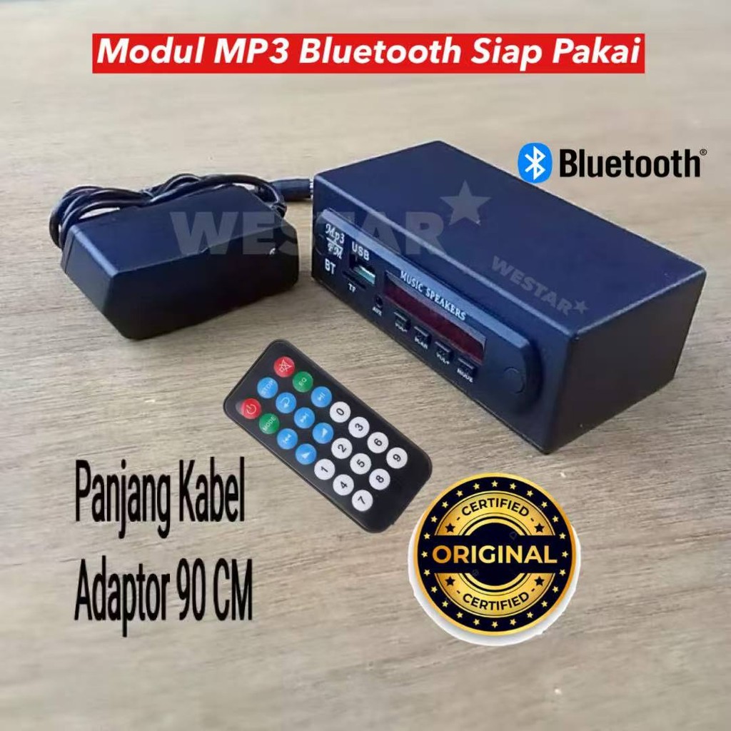 Rakitan Mp3 Bluetooth Radio Usb +Remot Control Siap Pakai