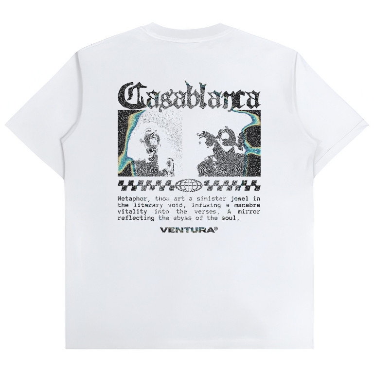 Ventura T Shirt / Kaos Hitam Unisex Casablanca