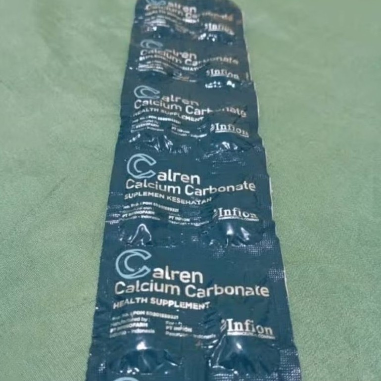 CALREN CALCIUM CARBONATE STRIP 10 TABLET - NEW PROMO MURAH 