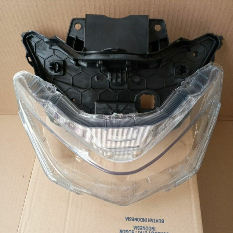 MANSAGAN  BATOK REFLEKTOR KOSONGAN SET MIKA LAMPU DEPAN BEAT LED NEW DELUXE 2020 2021 2022 2023 CBS 