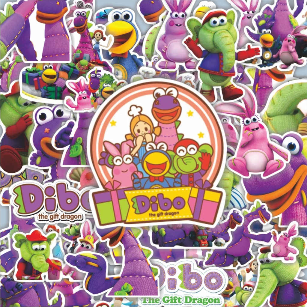 

100PCS Lucu Stiker Dibo The Gift Dragon Cartoon Stiker Aesthetic Stiker Anti Air Stikers Berperekat Waterproof sticker decal buat Motor Helm Buku Journal Koper Casing HP Laptop Botol Minum Hadiah anak