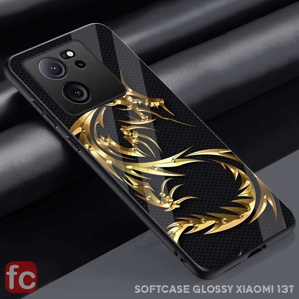 [FR20] CUSTOM SOFTCASE HARDCASE Glossy Xiaomi 13T MOTIF Naga Dragon