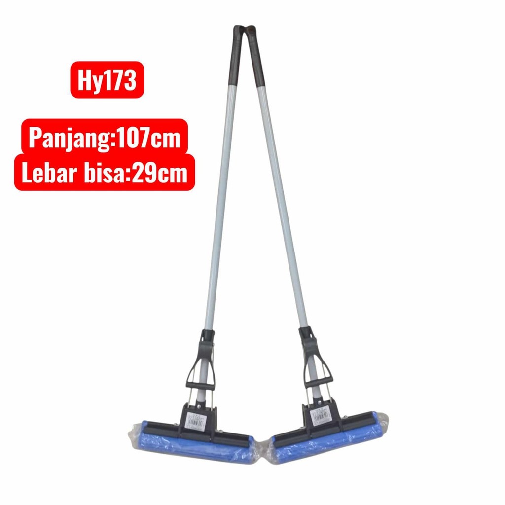 Sapu Pel Busa Set HY173 8010/Mop Busa Serbaguna Mop Alat Pembersih Lantai Pengering Lantai