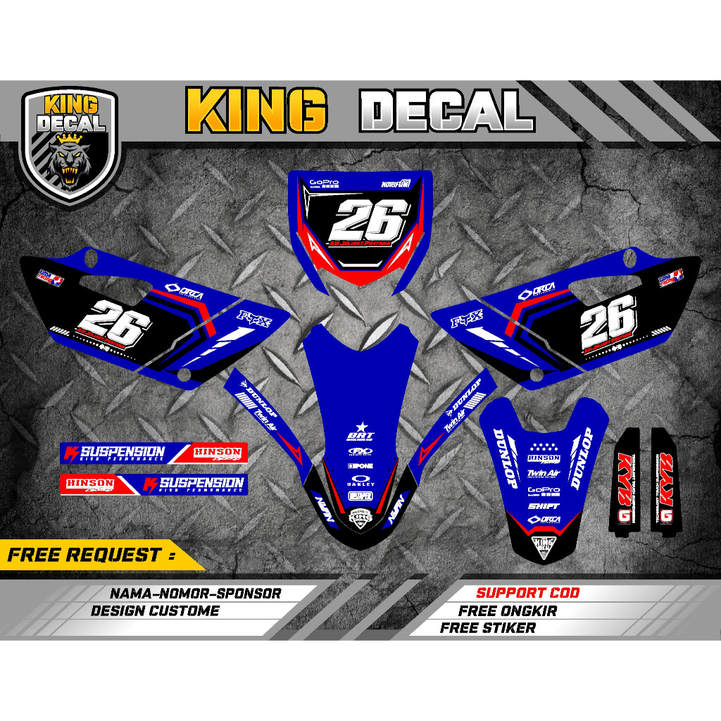 DEKAL MOTOR DECAL YZ 85 NEW BEBEK STANDAR  DECAL STIKER YZ 85 DECAL STICKER YZ 85 NEW 139