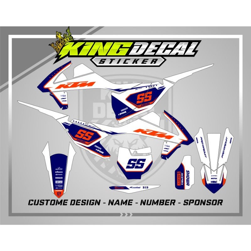 DEKAL MOTOR DECAL KTM 250 2017 DECAL KTM 250 SIXDAY DECAL KTM SIXDAY DECAL KTM 85