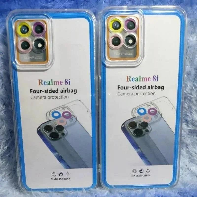 Casing Silikon Bening Realme 8i Softcase Transparan Silikon Pelindung Camera