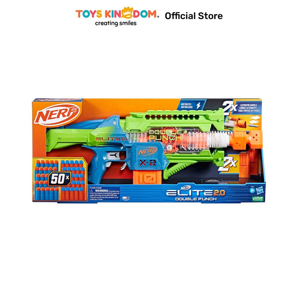 Nerf Elite 2.0 Double Punch Toys Kids Toy Senjata Tembak Gun Toys Main Pistolan Blaster Set Mainan