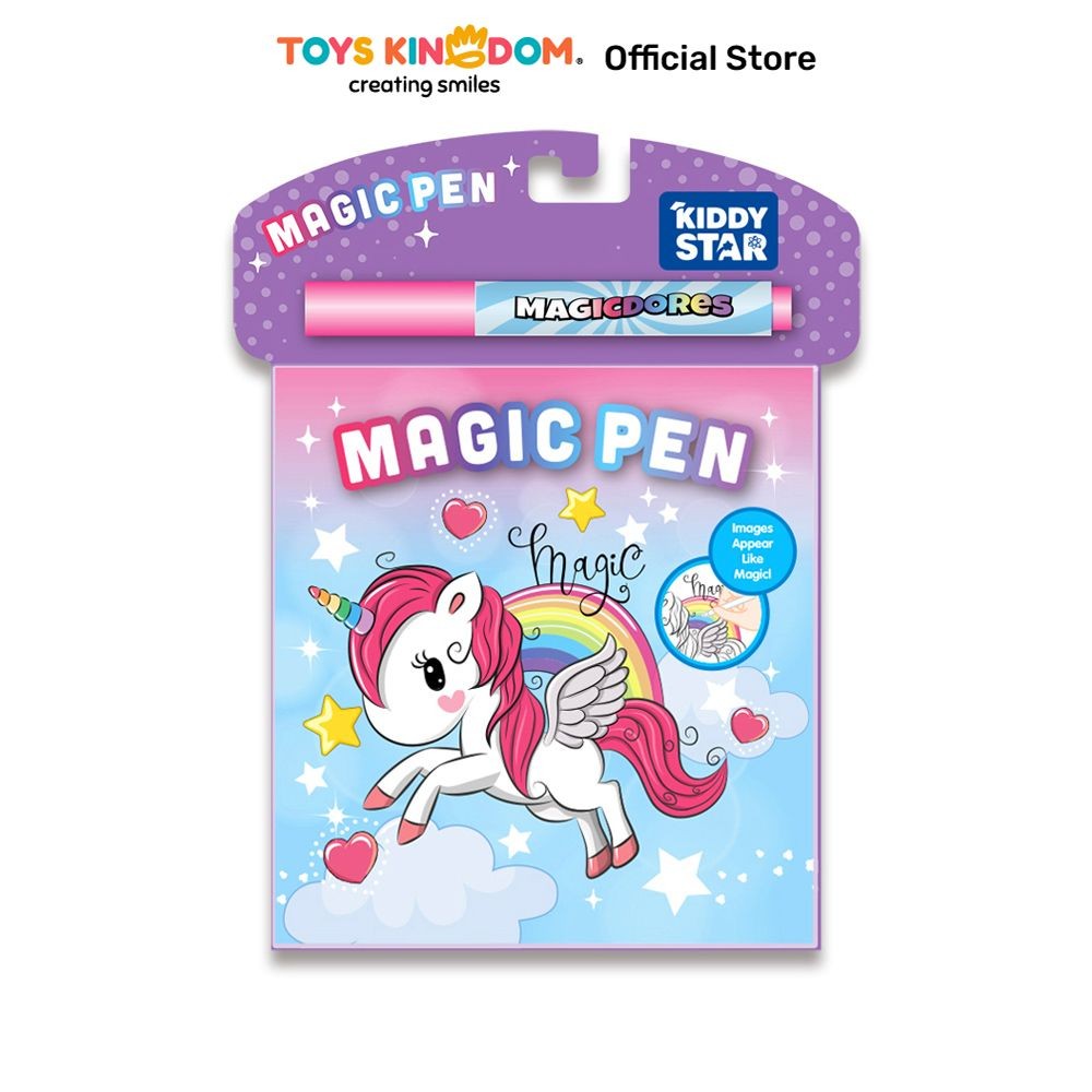Toys Kingdom Kiddy Star Magic Book Unicorn Seni Gambar Buku Mewarnai Anak Kids Coloring Book Magic P