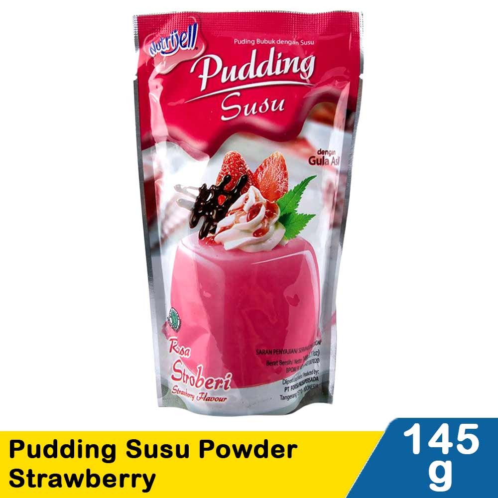 NUTRIJELL PUDDING SUSU POWDER STRAWBERRY 145g