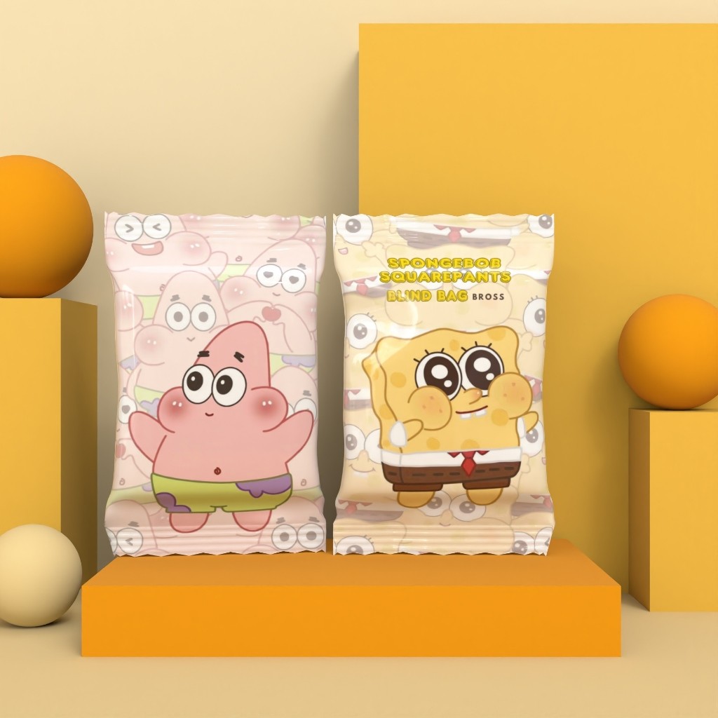 Blind Bag Pin Spongebob Squarepants Blind Bag Souvenir Pin Tas Bros Baju Blind Box Blind Bag Surpris