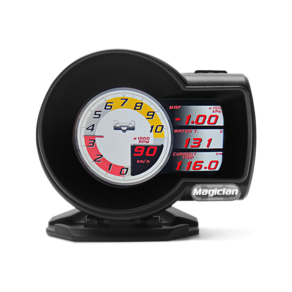 Profession Magician OBD2 F835 Head Up Display Car Digital Boost Gauge Voltage Speed Meter Water Temp
