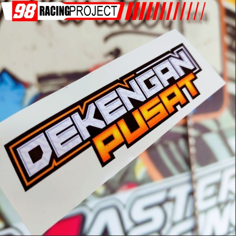 Stiker Dekengan Pusat ( Orange Glossy)