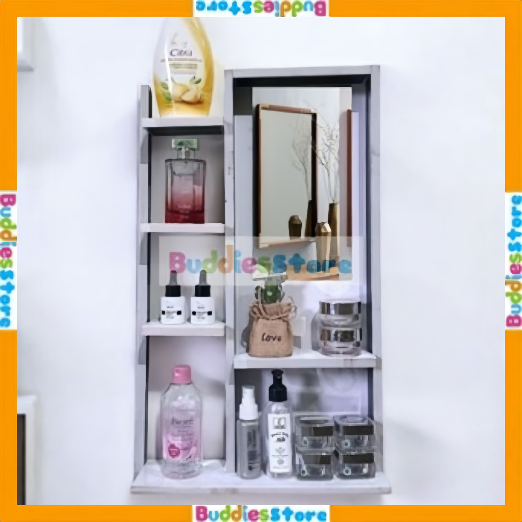 Rak Kosmetik Gantung New / Rak Kosmetik Kayu Kokoh Dan Kuat