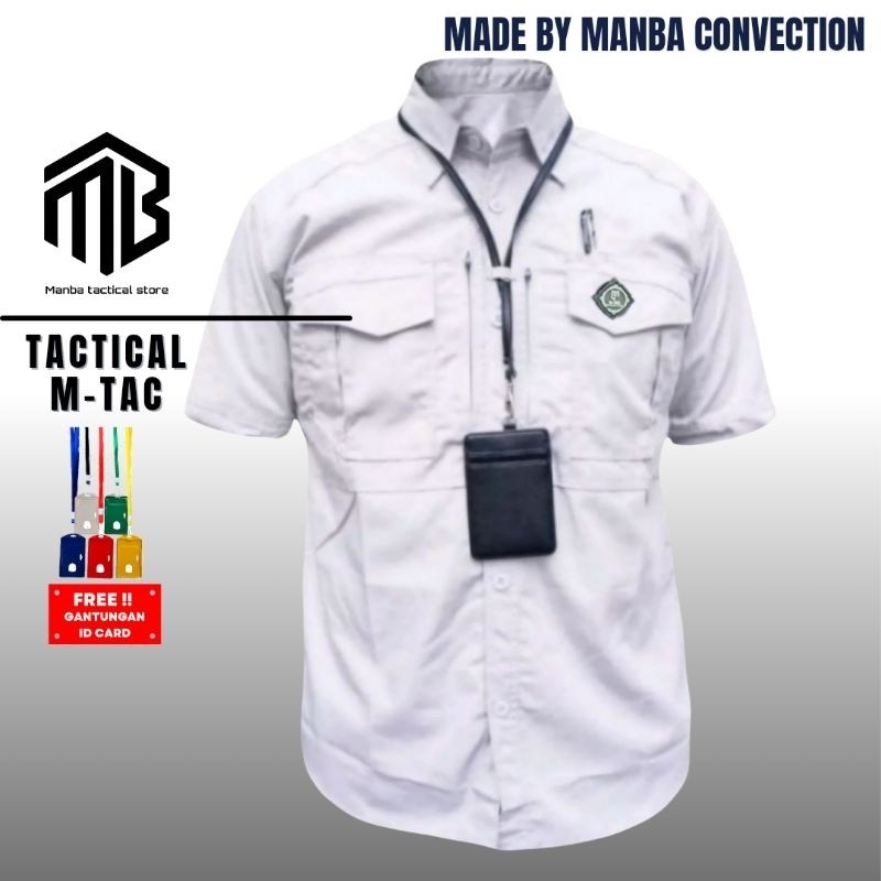 RIRUSHOP BAJU KEMEJA TACTICAL M-TAC LENGAN PENDEK / ATASAN TACTICAL  LENGAN PENDEK