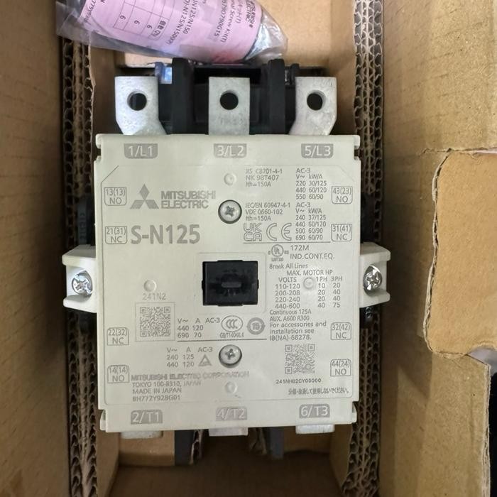 KONTAKTOR S-N125 SN-125 SN125 MITSUBISHI 220V ORIGINAL
