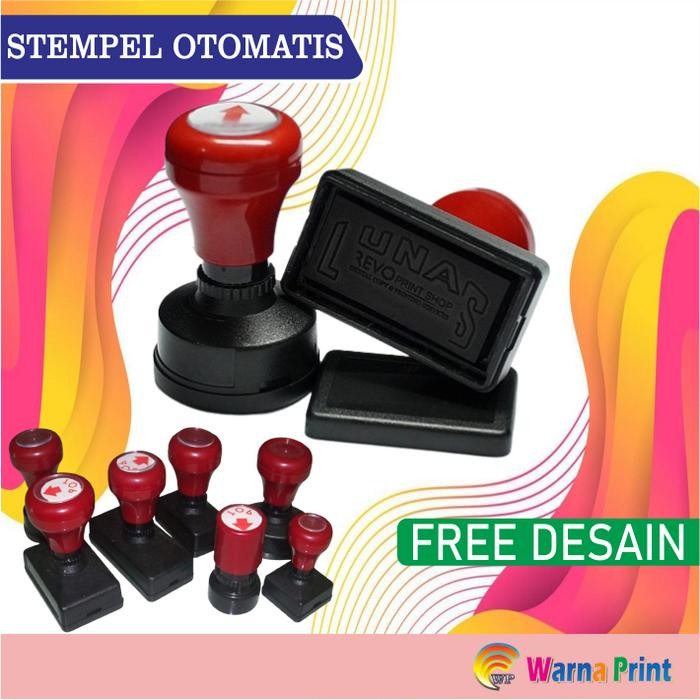 [TERLARIS] Stempel Otomatis Nama / Dokter / Bidan / NIP / Lunas / Tulis dicatatan - Kecil, 1 warna
