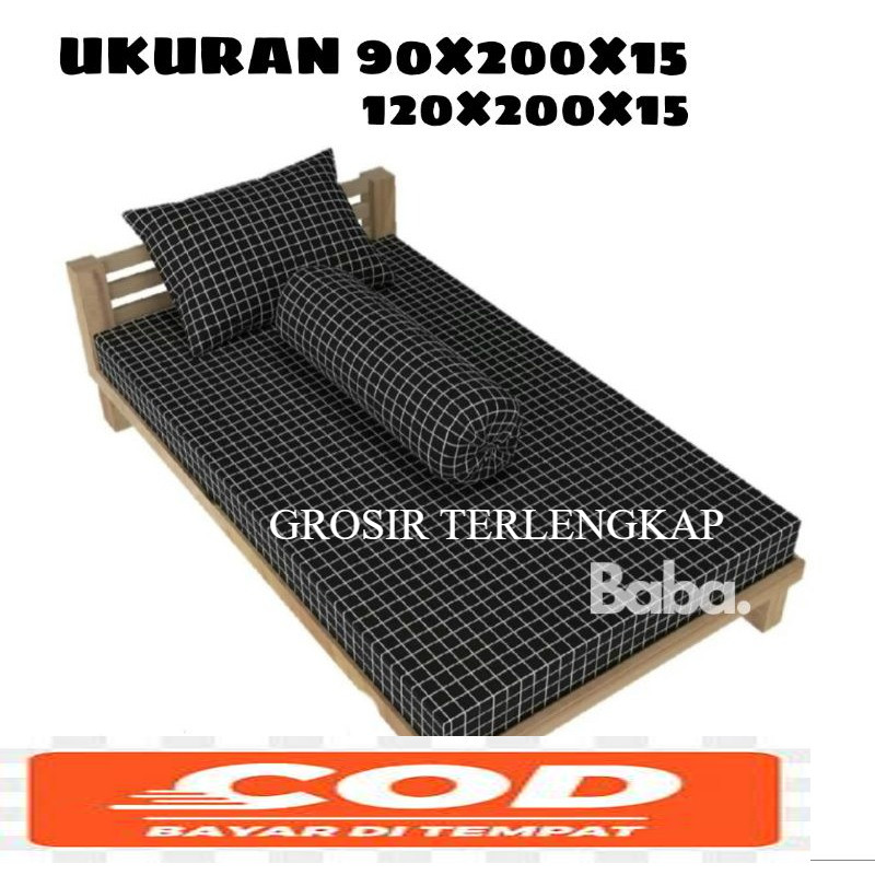 (TERMURAH ) sprei murah kotak estetik , sprei aesthetic,sprei motif kotak kotak , sprei single, spre