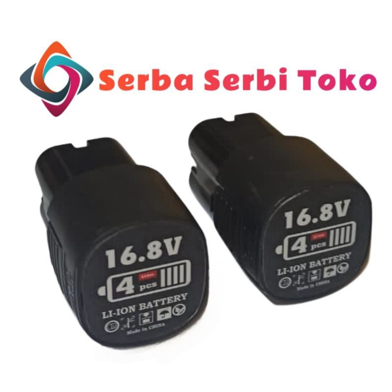 MAJAPUR  BATERAI MESIN BOR CORDLESS 16.8VOLT LI-ION BATRE 16.8V LI-ION AST MUKETE JLD HILDA XENNON
