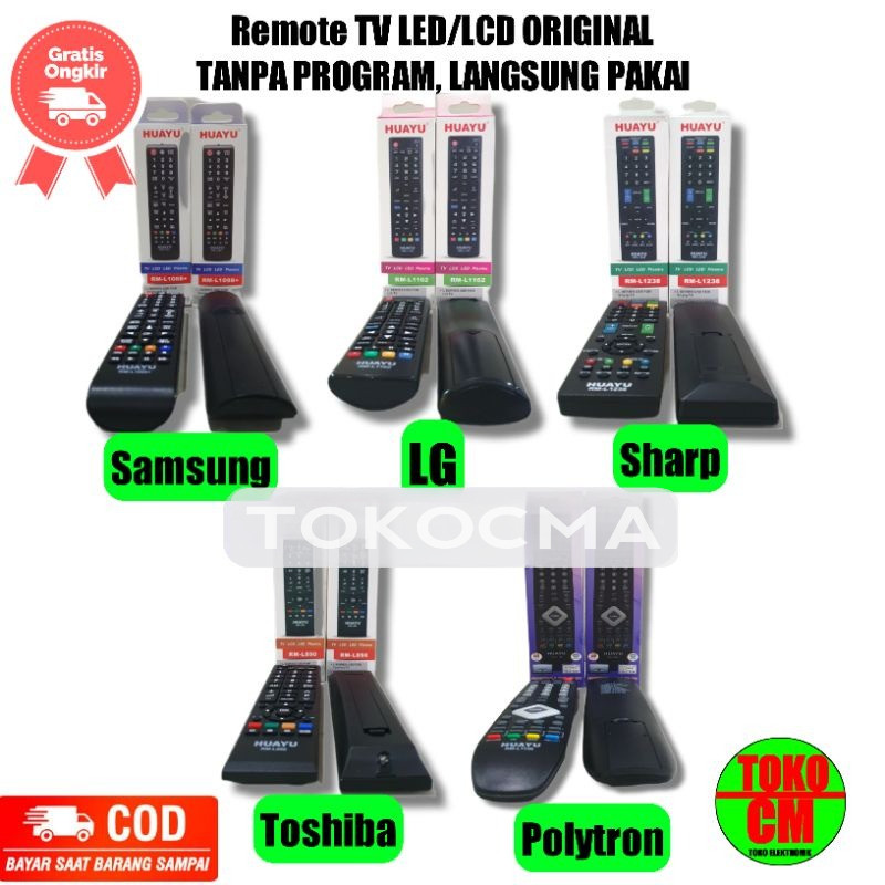 Remot Remote TV LCD LED SMART TV Universal Semua Merek TV Original Auto Connect Tanpa Program