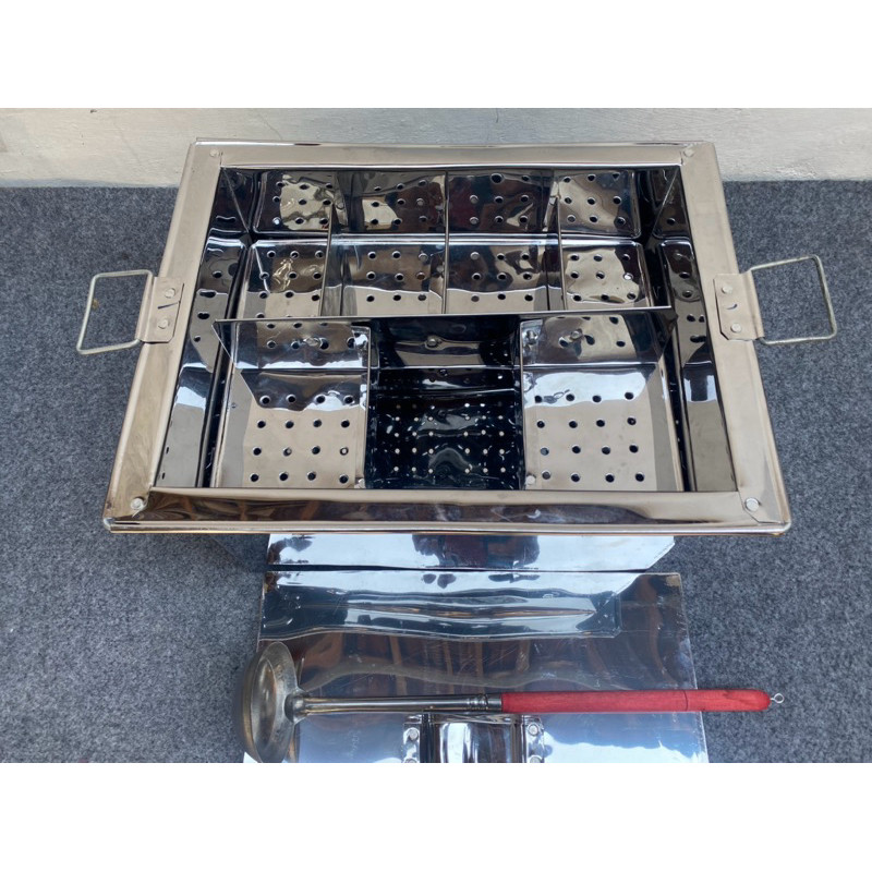 Dandang Panci Bakso Mie Ayam Sekat 6 Stainless 40cm