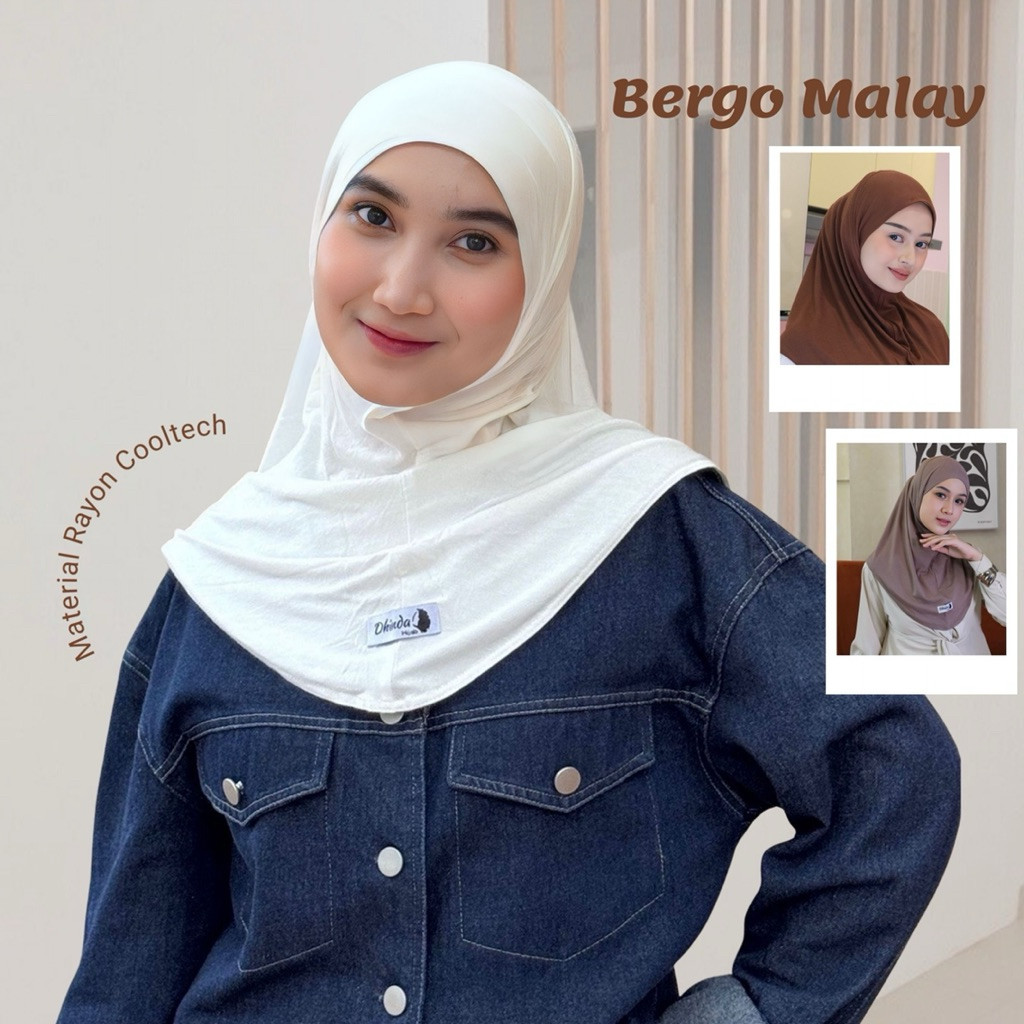 Bergo JERSEY Instan Adem Dhinda Hijab JASMINE M