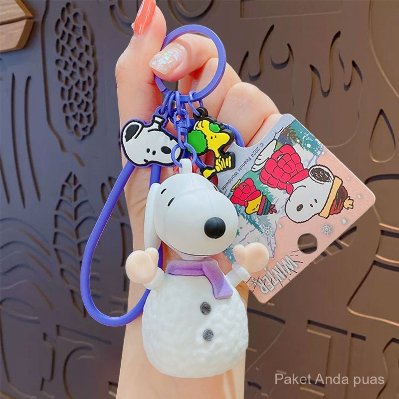 Snoopy Keychain Plush Pendant Bag Keychain Decoration Bag Hanging snoopy