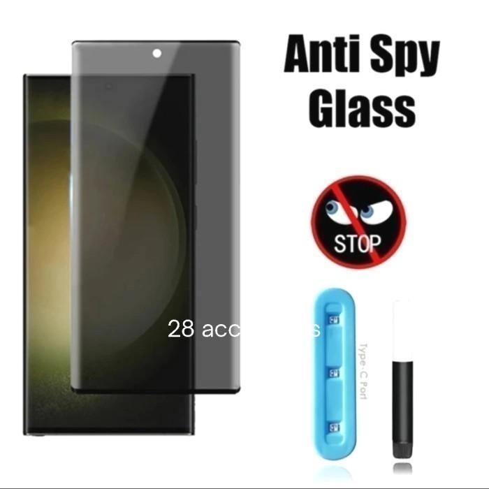 Anti Spy Kaca UV Privacy Layar Lengkung Infinix Hot 50 Pro/Hot 50 Pro + - HOT 50 PRO +