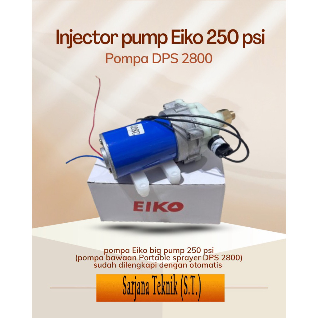 Injector pump 250 psi / pompa portable sprayer (DPS 2800)