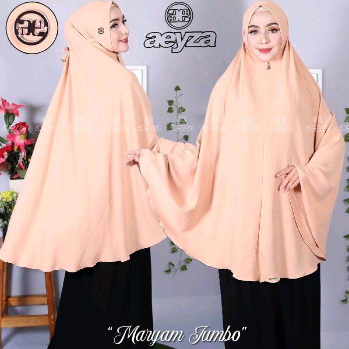 New Arrival- Hijab jumbo / Maryam Cringkel Jumbo 4L By Aeyza - Army, 4L