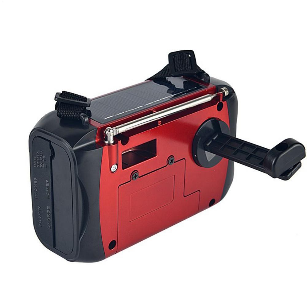 Solar Survival Radio With Flashlight And Phone Charger Hand Crank AM/FM Radio Multifunctional for Ou