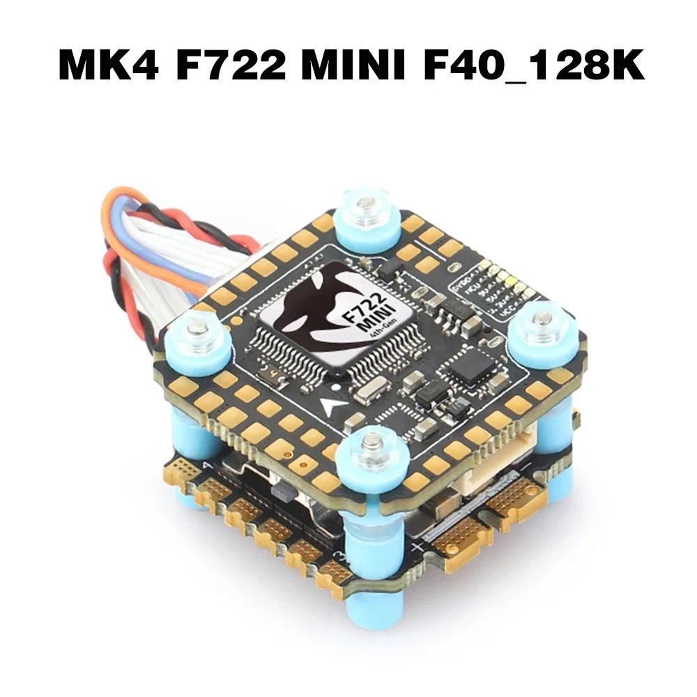 ATONE MAMBA MK4 F722 MINI OSD Flight Controller W/ BLHeli_32 F40_128K ESC Dshot300/600/1200 3-6S for
