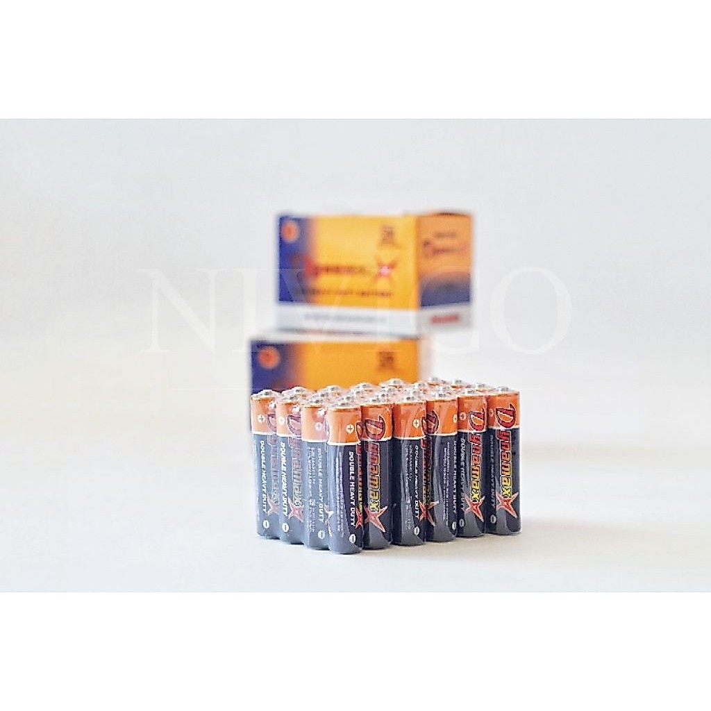 BATERAI DYNAMAX ORANGE CARBON ZINC [AA][AAA] HEAVY DUTY BATERAI 1.5V ISI 24 PCS