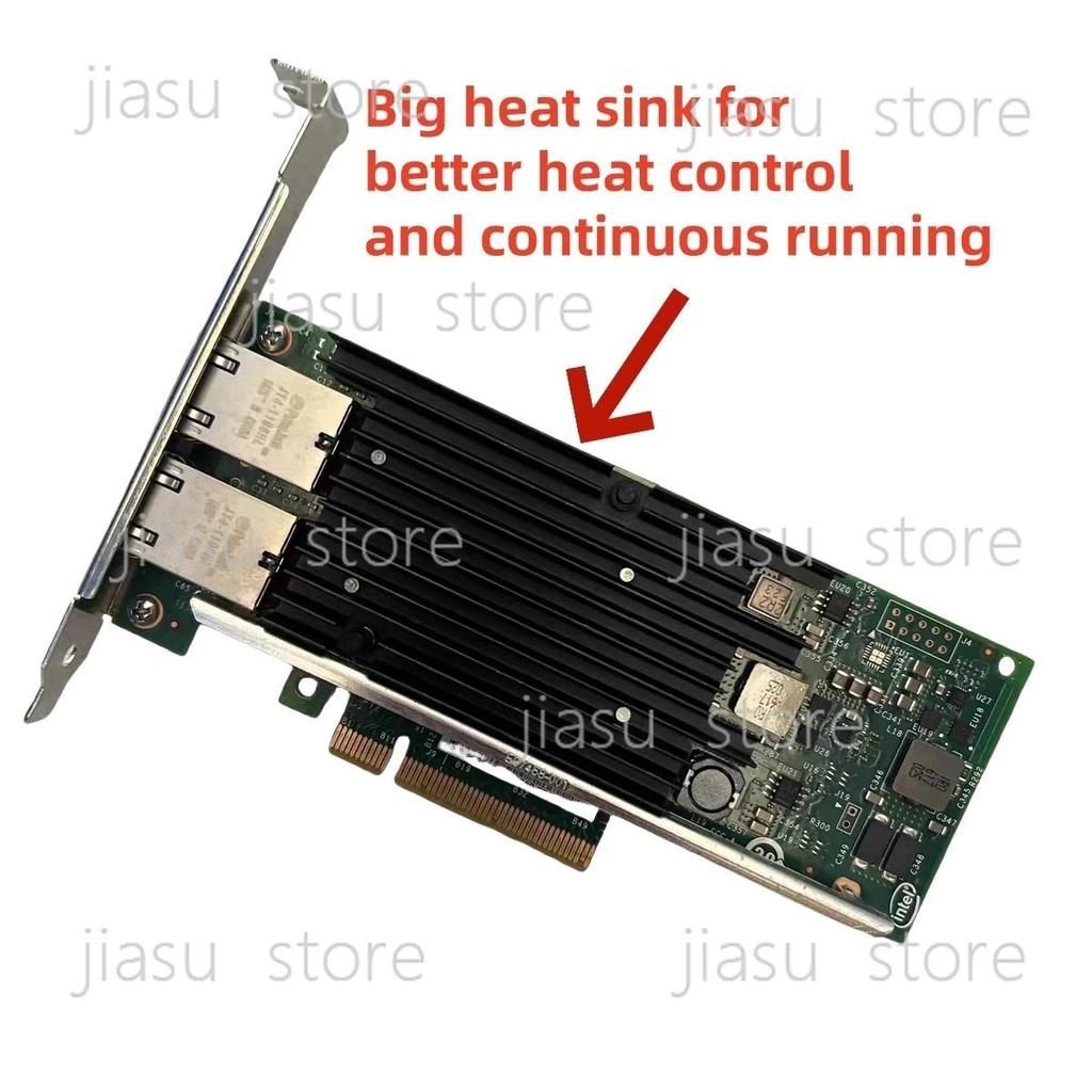 Original Intel X540-T2 PCIe x8 Dual RJ45 10Gbps Port Ethernet Network Card X540T2G1P5 for Server Nas