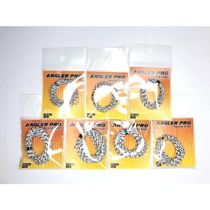 Assist Hook Benang Metal Jig Jigging 50 70 100 150 200 250 300 Lbs Line Kevlar Solid tanpa Lubang - 