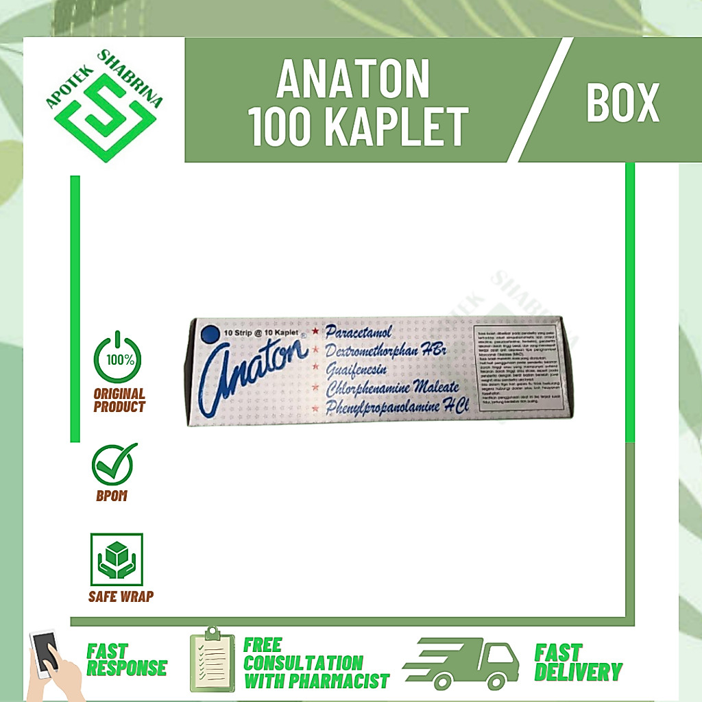 ANATON 100KAPLET / BOX / DEMAM BATUK PILEK