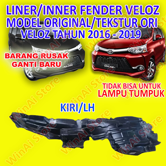 LINER/INNER FENDER AVANZA VELOZ 2016-2019 MODEL ORI