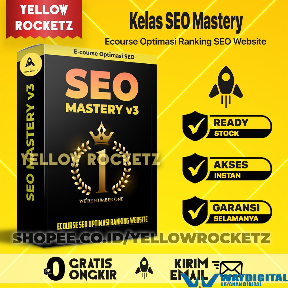 SEO MASTERY Ecourse - Optimasi Ranking Website SEO Tingkatkan Ranking Situs Anda - Materi Video