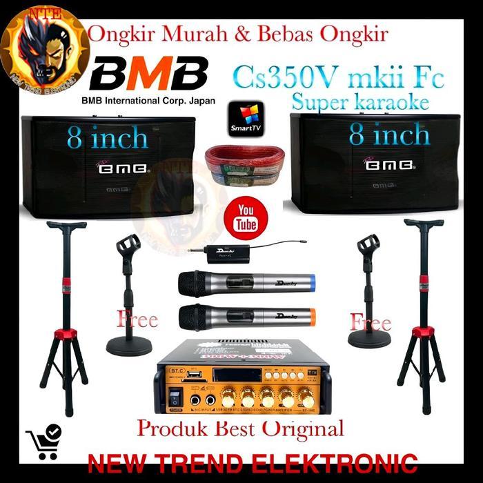 paket sound speaker BMB Cs 350v Mkii Fc Super karaoke Original 8 inch - BmbCs350VmkiiFc