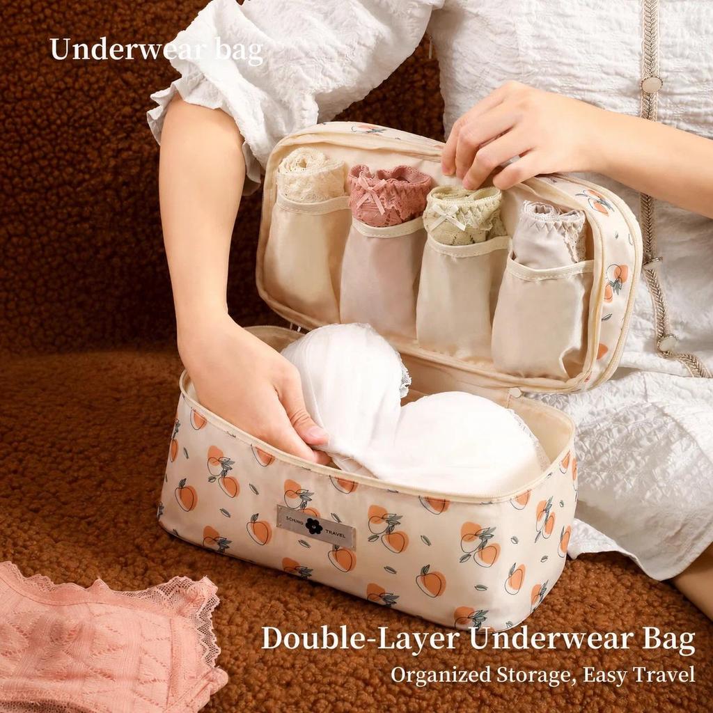 Underwear Storage Bag Travel Portable Bra Storage Bag Underwear Underwear Socks Threeinone Closefitt
