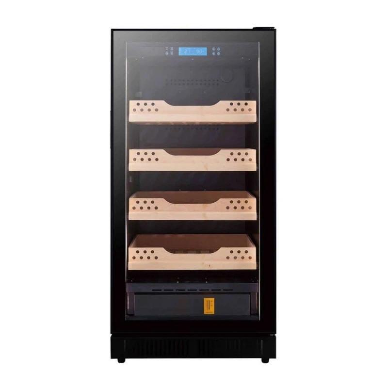 Vanace 228L 800 Cigars Independent Temperature Humidity Control Spanish Cedar Wood Compressor Cigar 