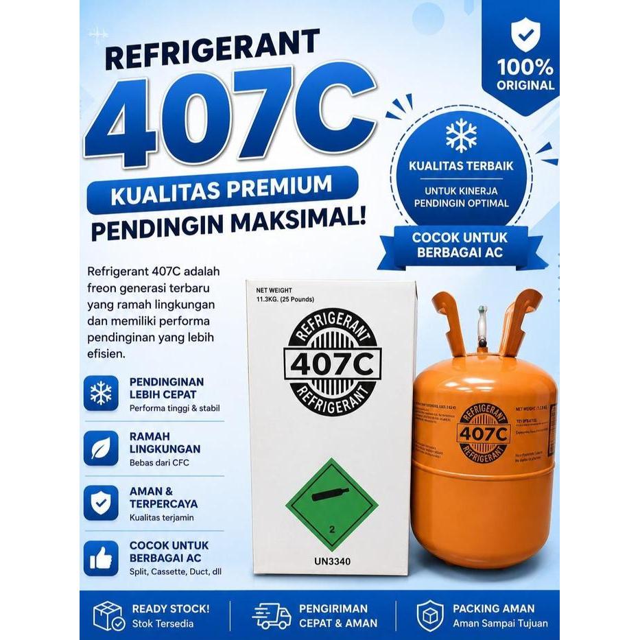 FREON REFRIGERANT R407C - 11.3 KG - FREON R407